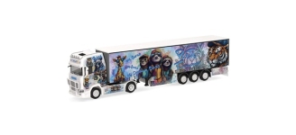 Herpa 319980 - H0 - Scania Gardinenplanen-Sattelzug CS 20 Pluta